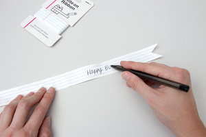 Ribbon designed to be written on